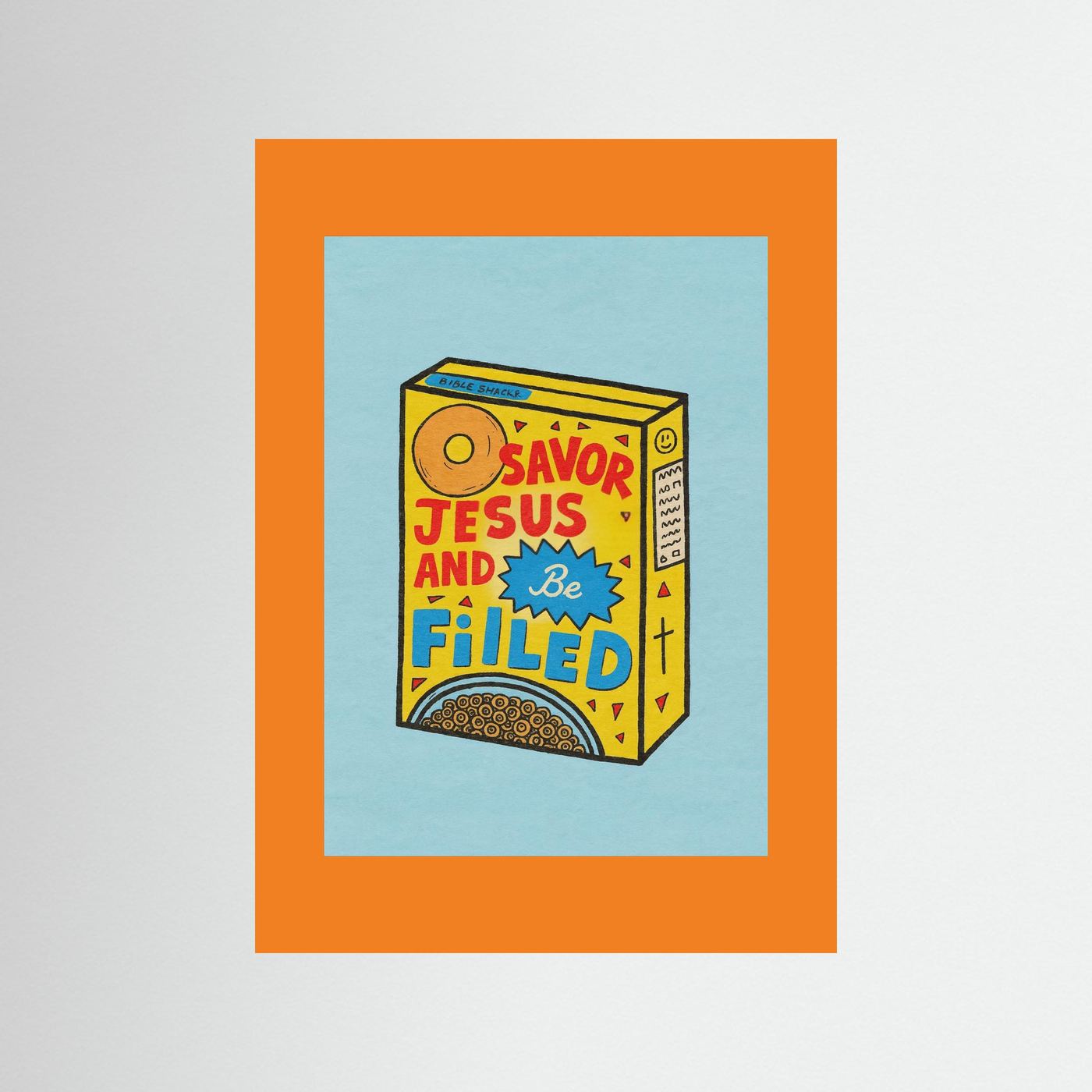 Fine Art Paper Christian Wall Art – Playful Retro Print
