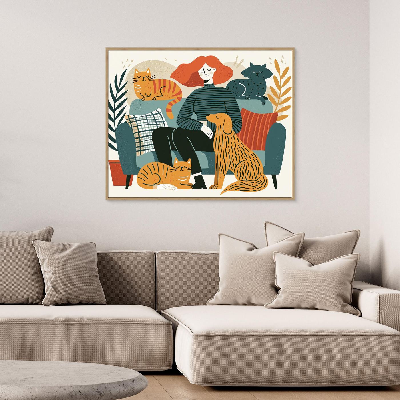 Pet Parent Framed Pop Art Canvas