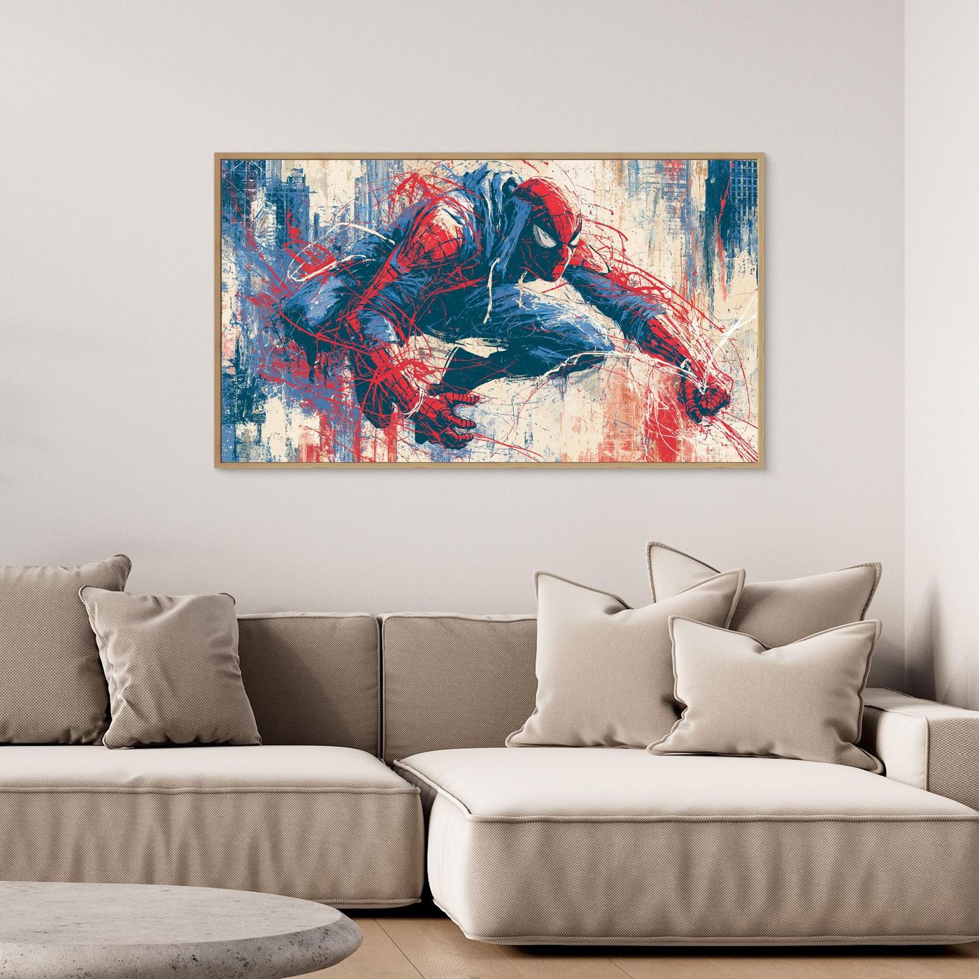 Spiderman Wall Art | Framed Pop Art Canvas