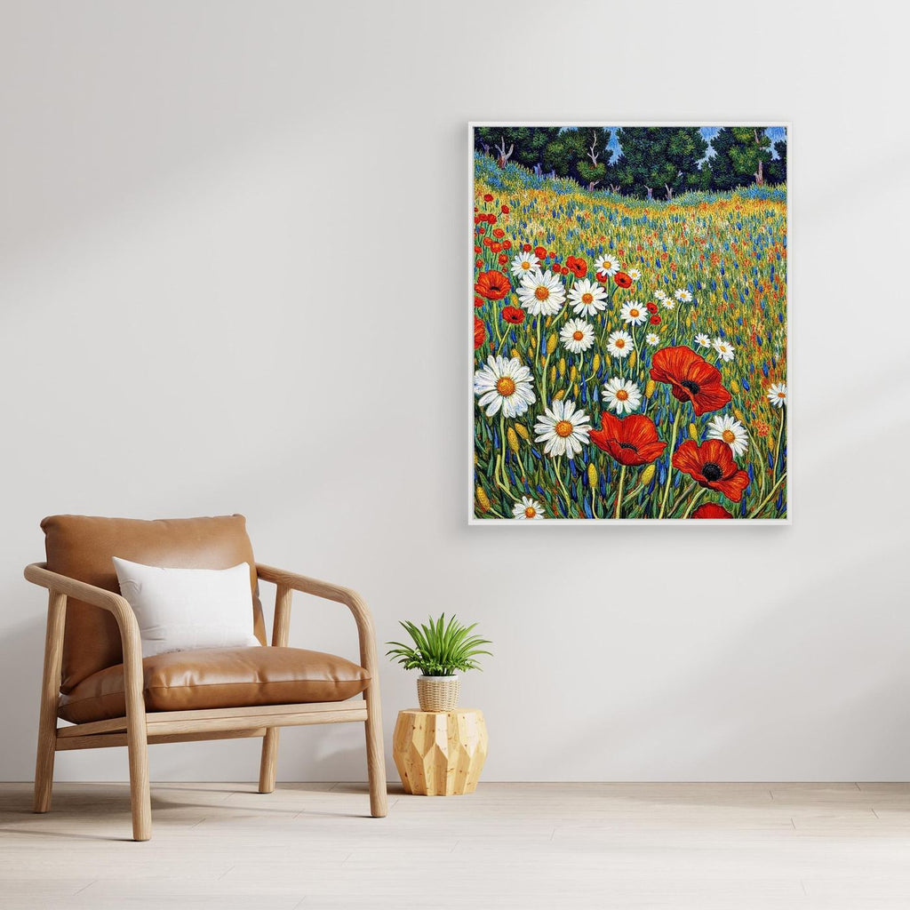 Hallway Wall Art – Floral Wildflower Meadow Canvas Print