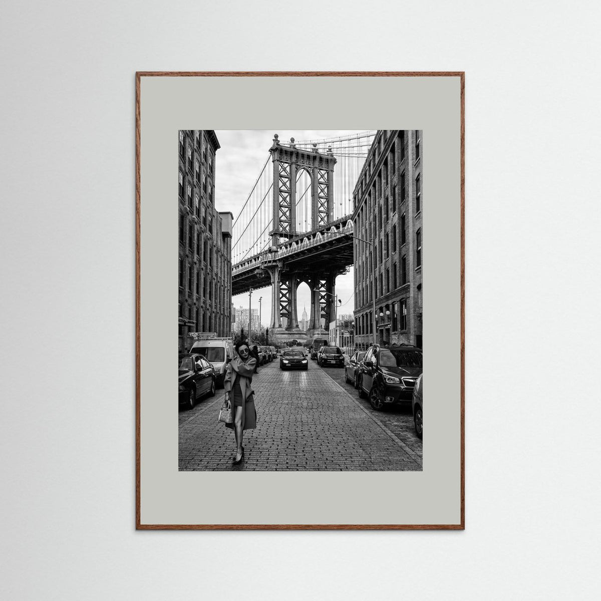 Oblivion New York Street Photography Black & White Framed Fine Art Print