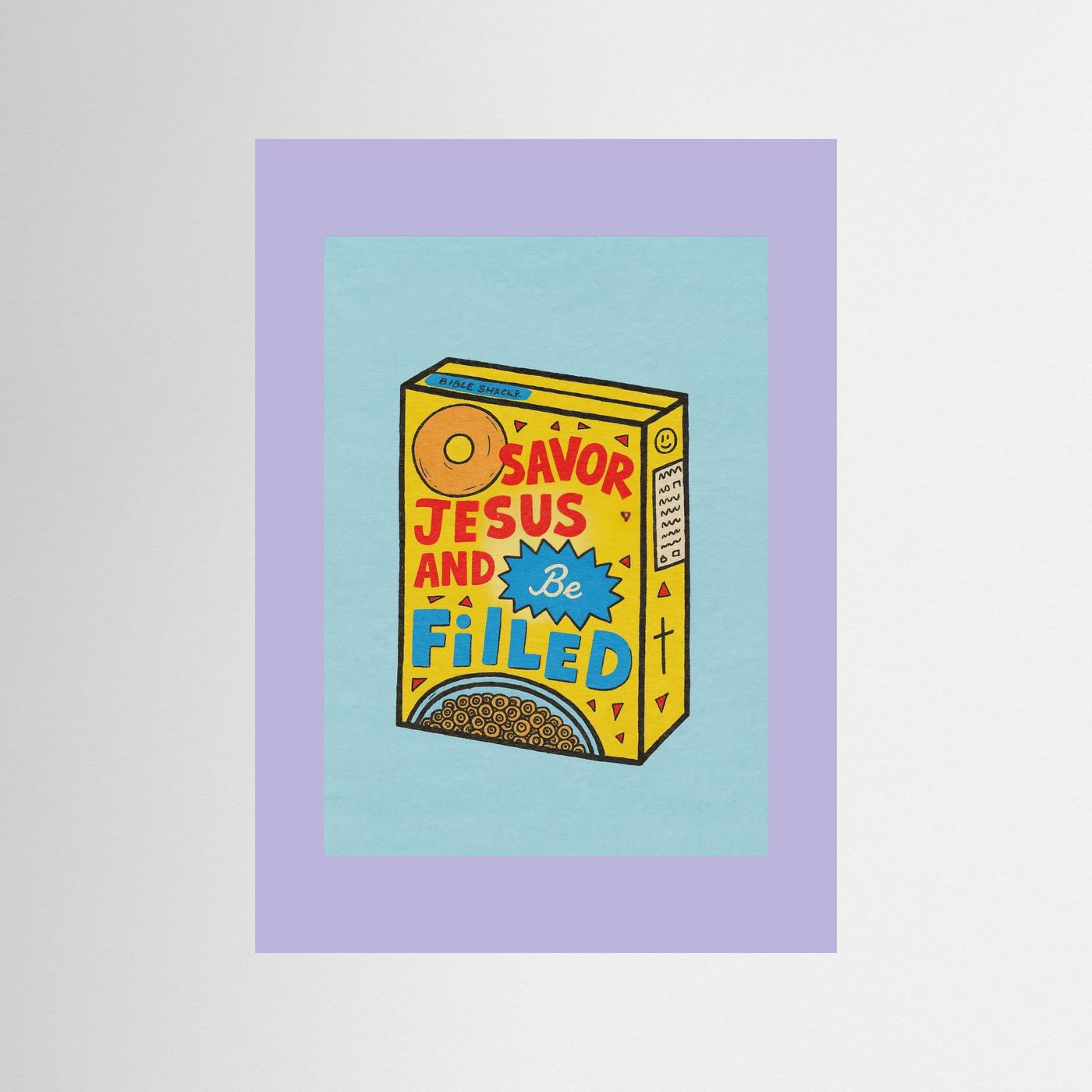 Fine Art Paper Christian Wall Art – Playful Retro Print