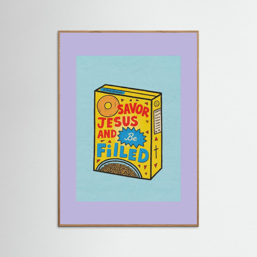 Fine Art Paper Christian Wall Art – Playful Retro Print
