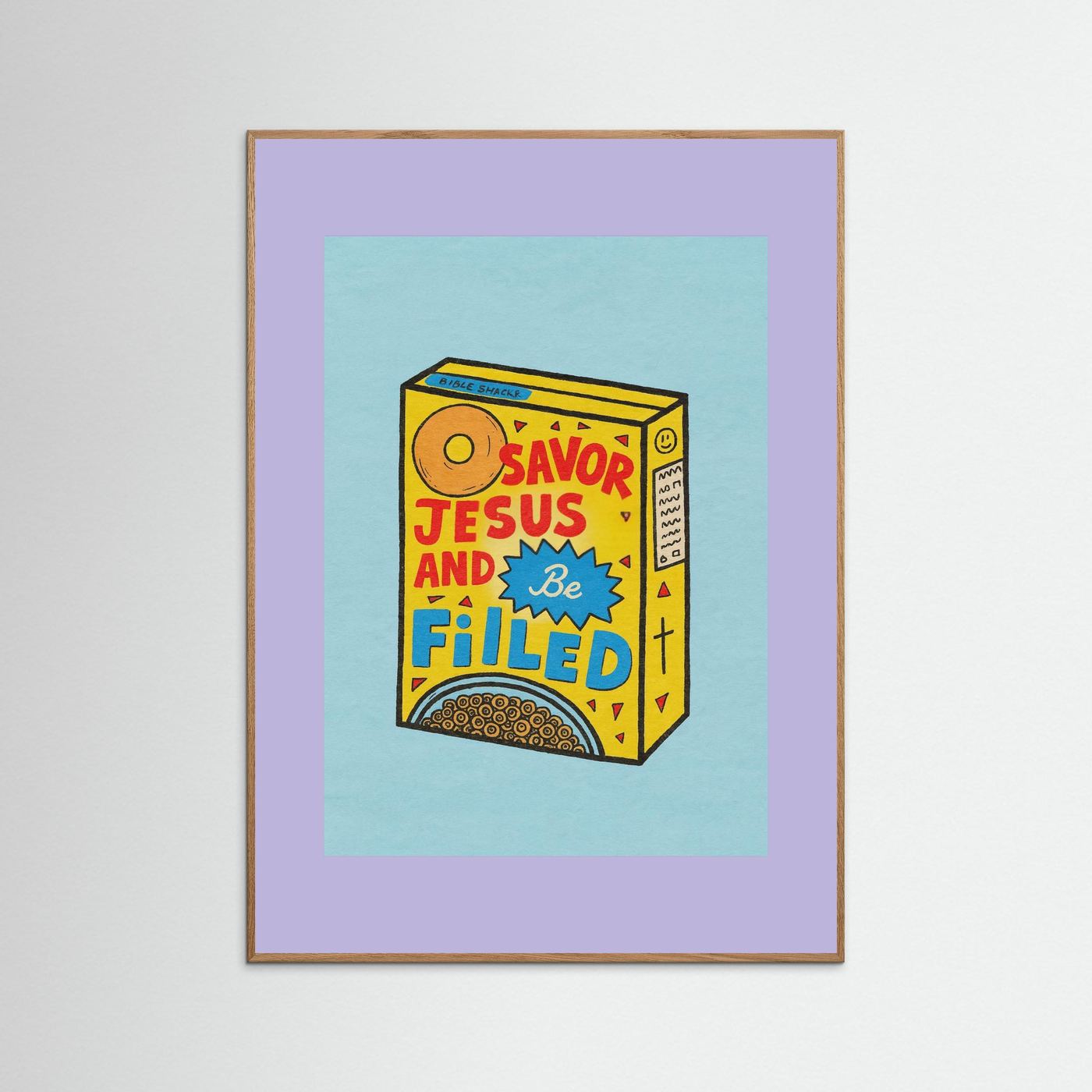Fine Art Paper Christian Wall Art – Playful Retro Print