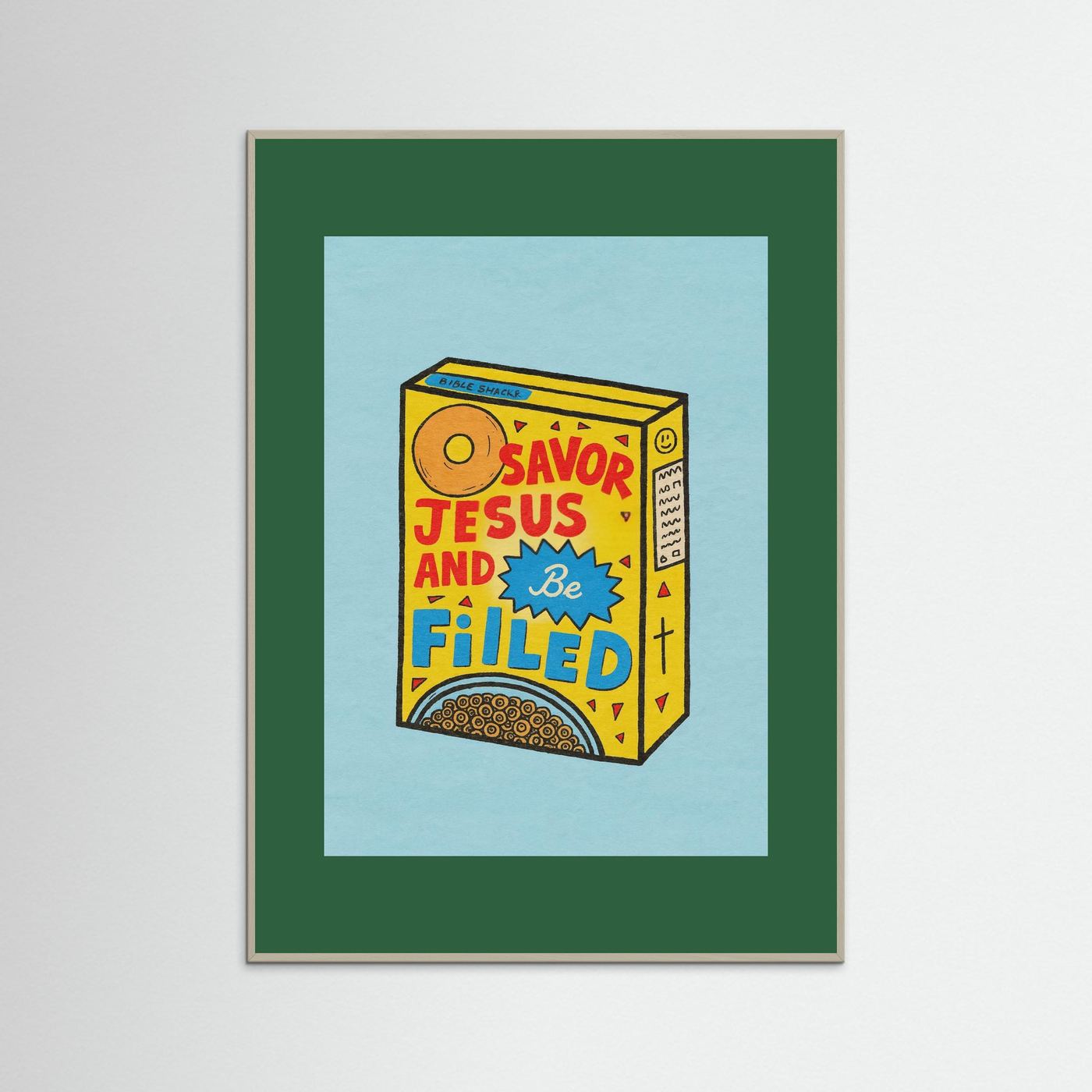 Fine Art Paper Christian Wall Art – Playful Retro Print