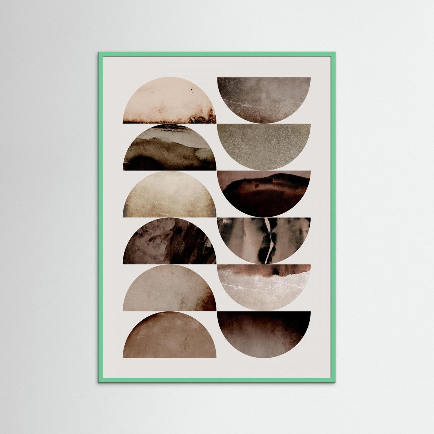 Neutral Abstract Wall Art | Boho Living Room Decor