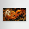Nine-Tailed Fox Japanese Fantasy Kitsune Canvas Wall Art