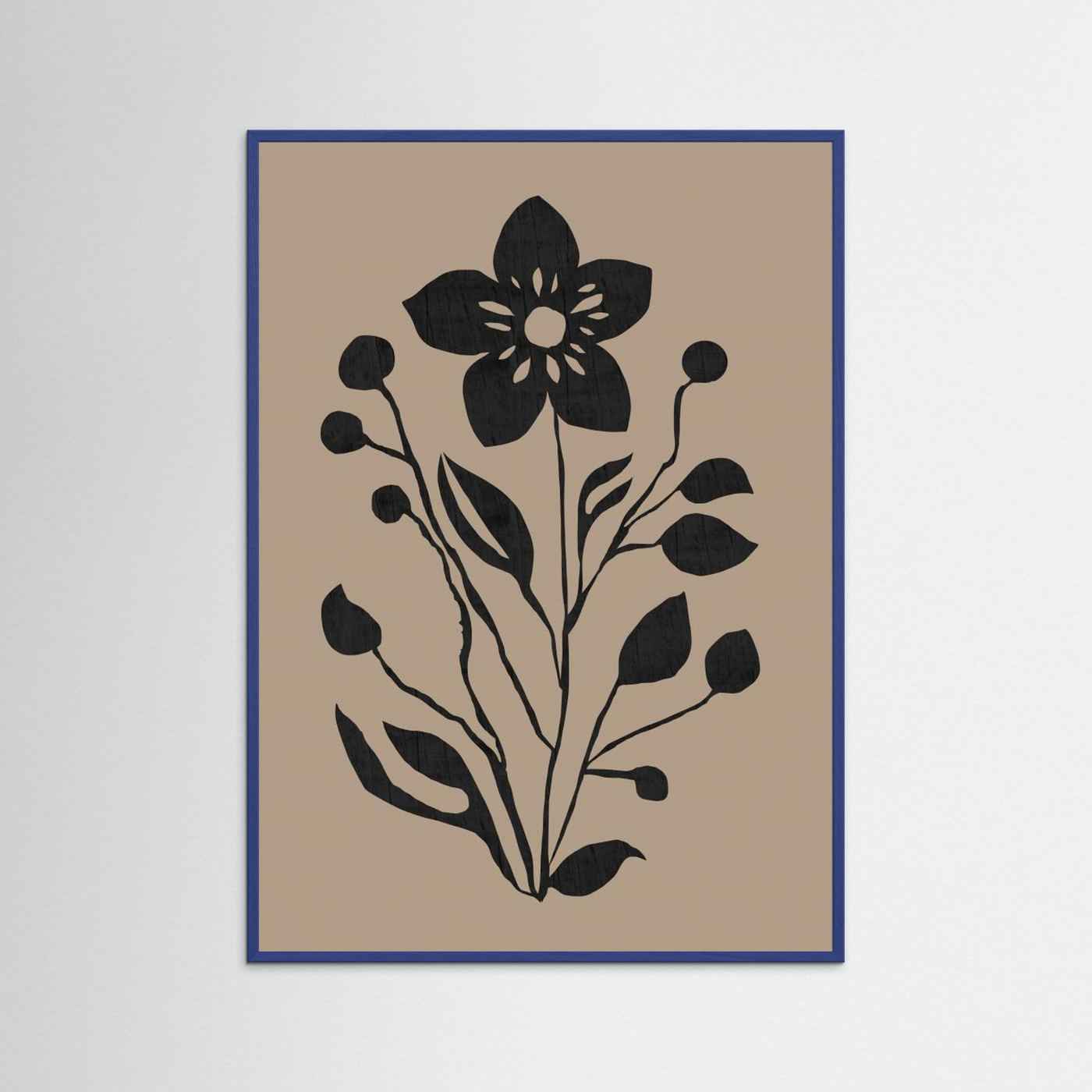 Minimalist floral wall art | Boho Living Room Print