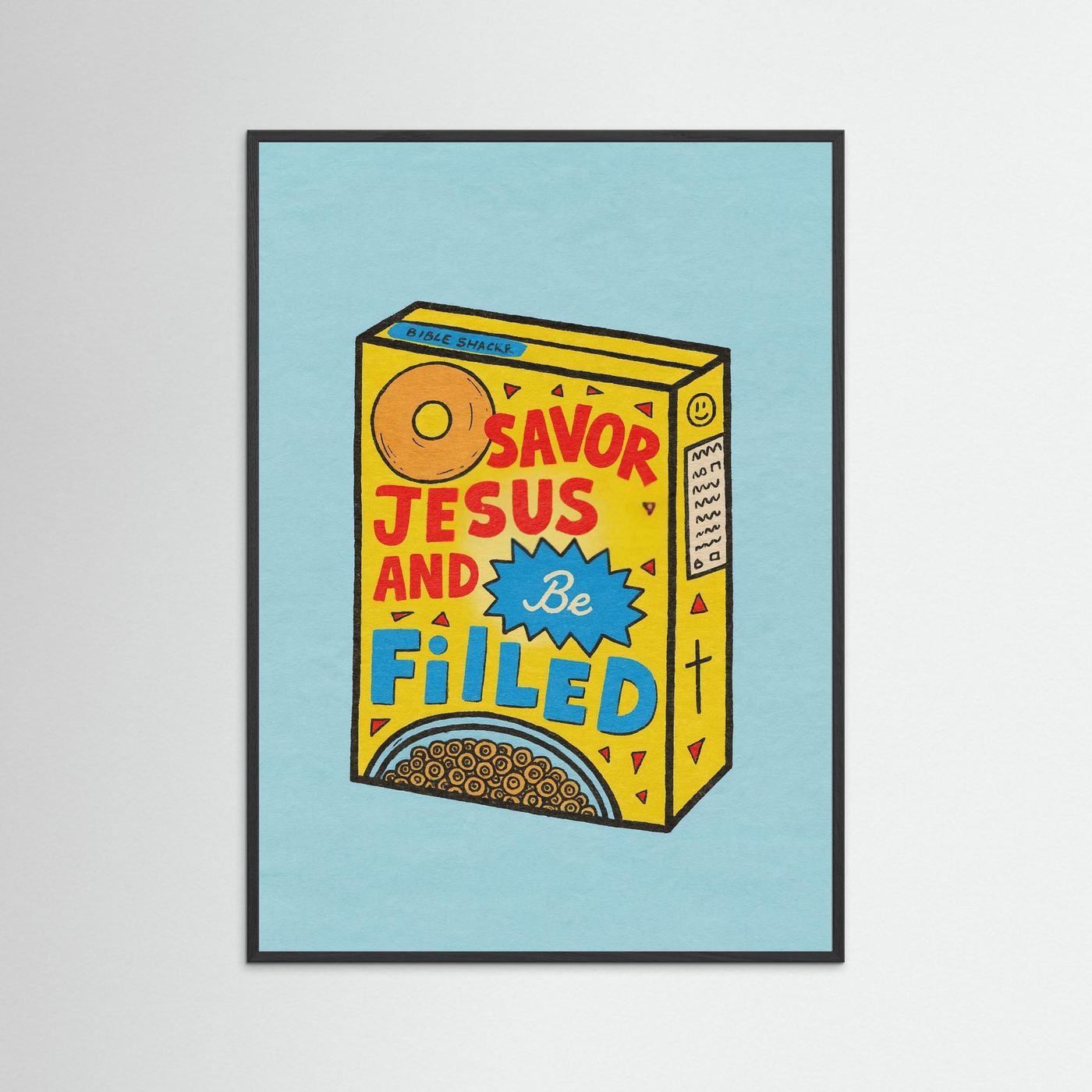 Fine Art Paper Christian Wall Art – Playful Retro Print