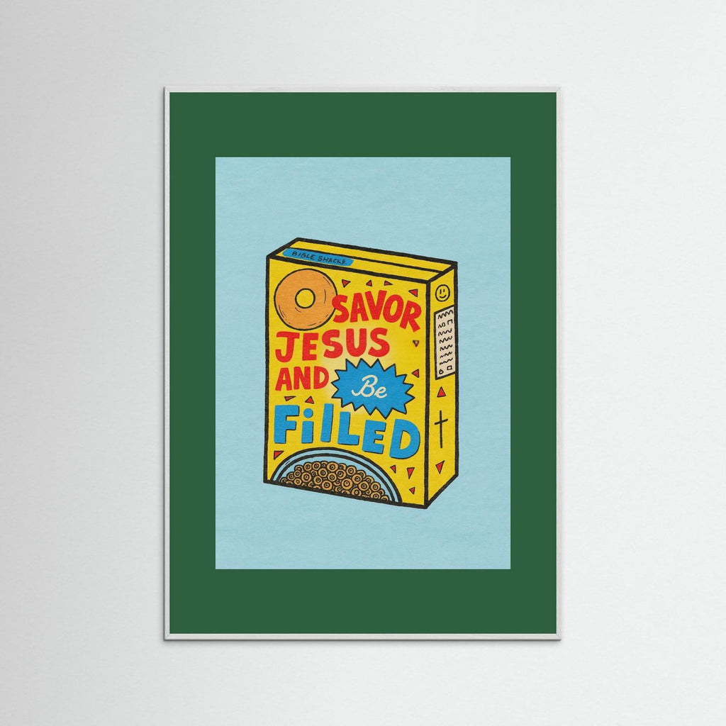 Fine Art Paper Christian Wall Art – Playful Retro Print