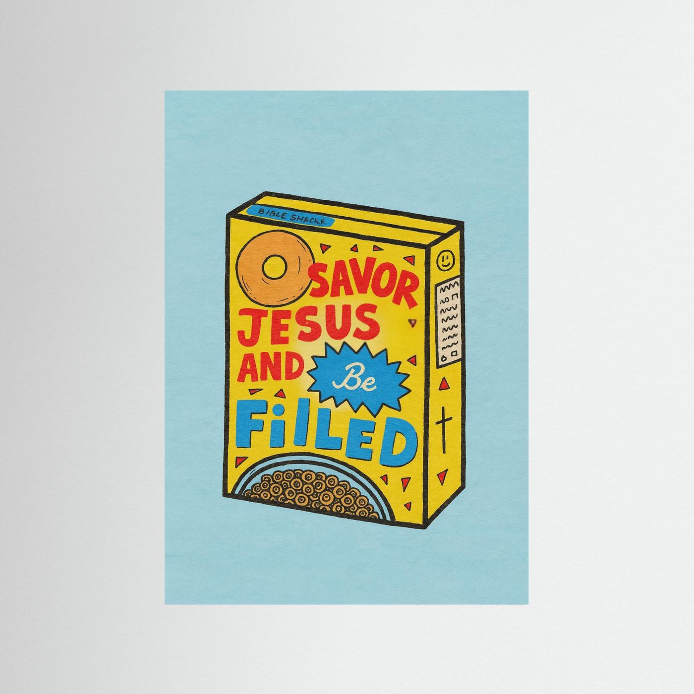Fine Art Paper Christian Wall Art – Playful Retro Print