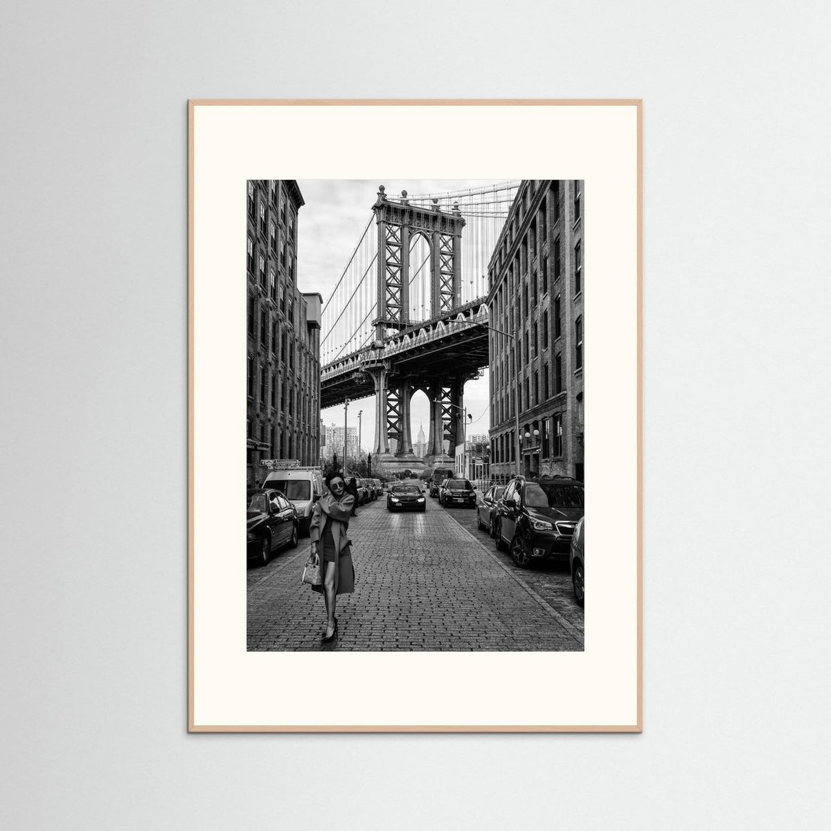 Oblivion New York Street Photography Black & White Framed Fine Art Print