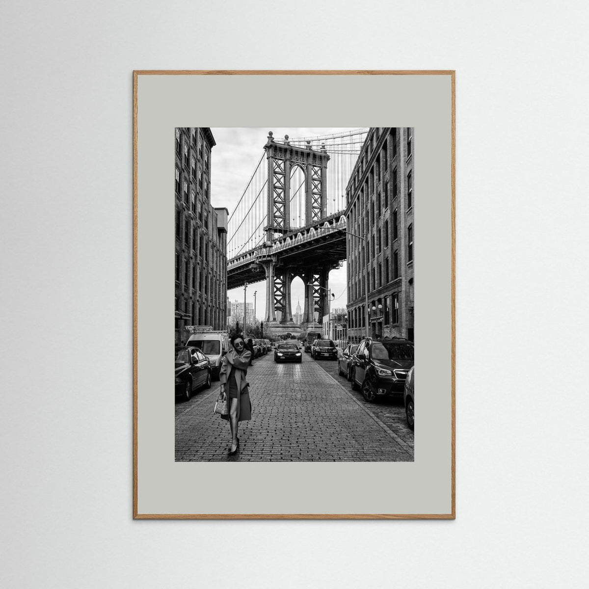 Oblivion New York Street Photography Black & White Framed Fine Art Print