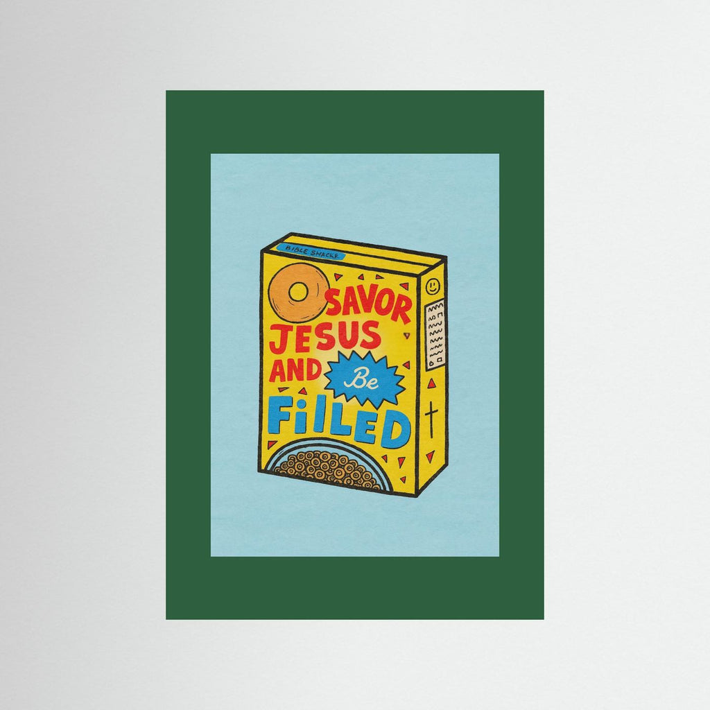 Fine Art Paper Christian Wall Art – Playful Retro Print