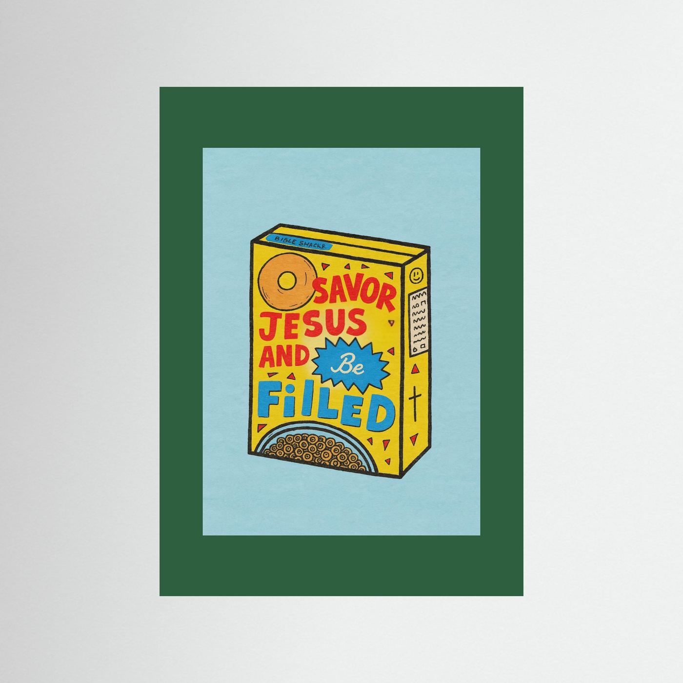 Fine Art Paper Christian Wall Art – Playful Retro Print