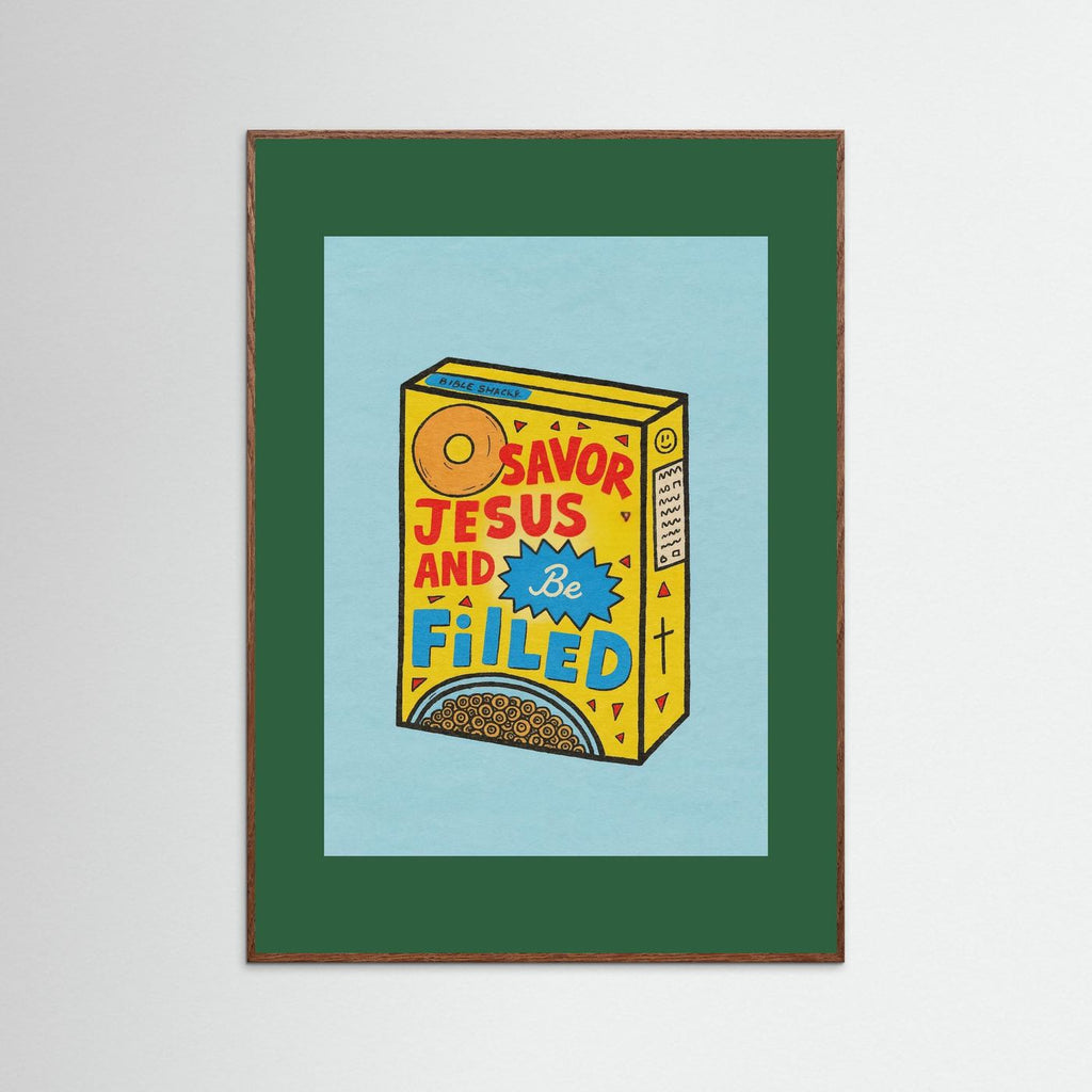 Fine Art Paper Christian Wall Art – Playful Retro Print