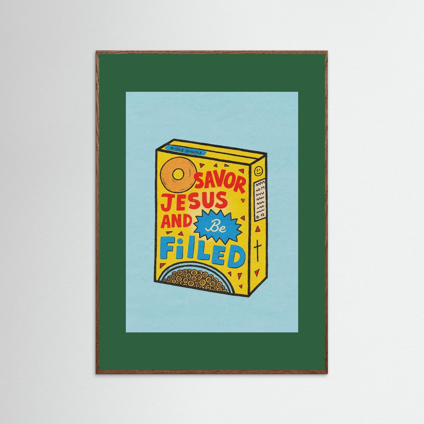 Fine Art Paper Christian Wall Art – Playful Retro Print