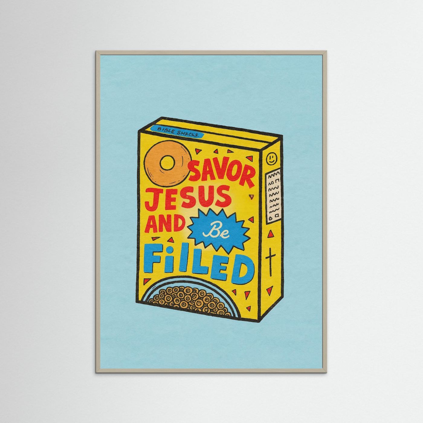 Fine Art Paper Christian Wall Art – Playful Retro Print