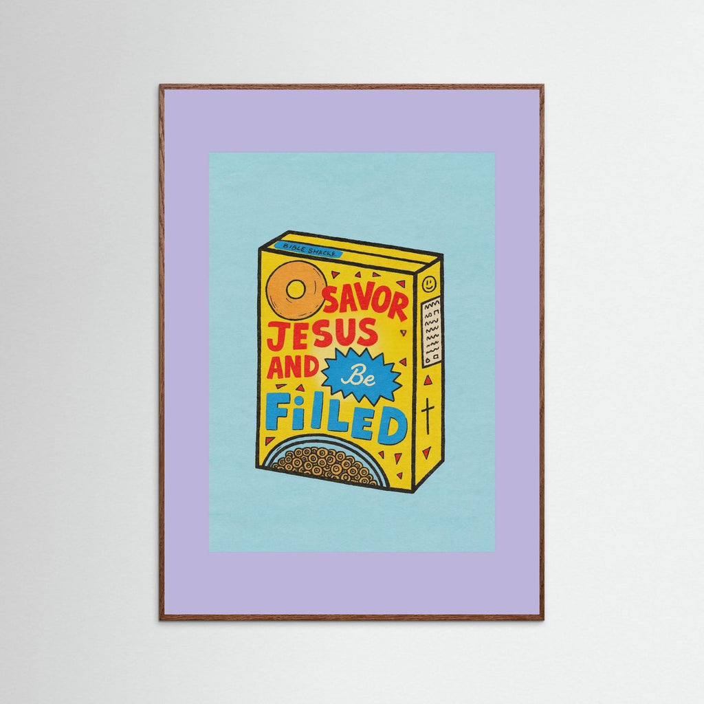 Fine Art Paper Christian Wall Art – Playful Retro Print