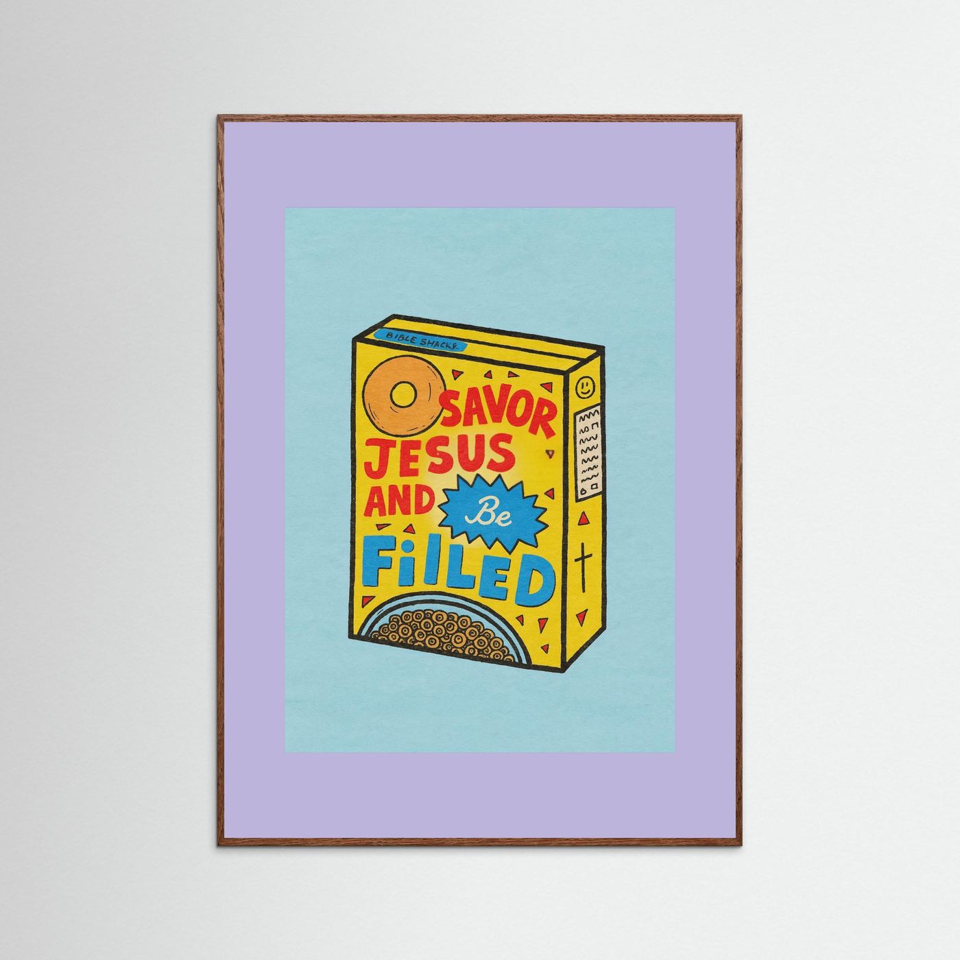 Fine Art Paper Christian Wall Art – Playful Retro Print