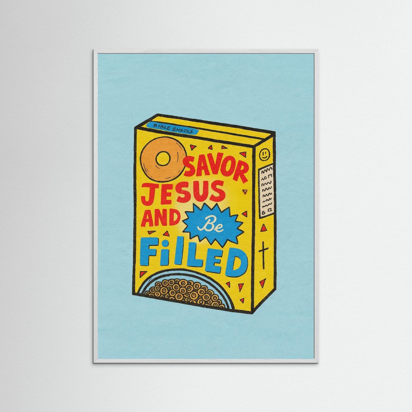 Fine Art Paper Christian Wall Art – Playful Retro Print
