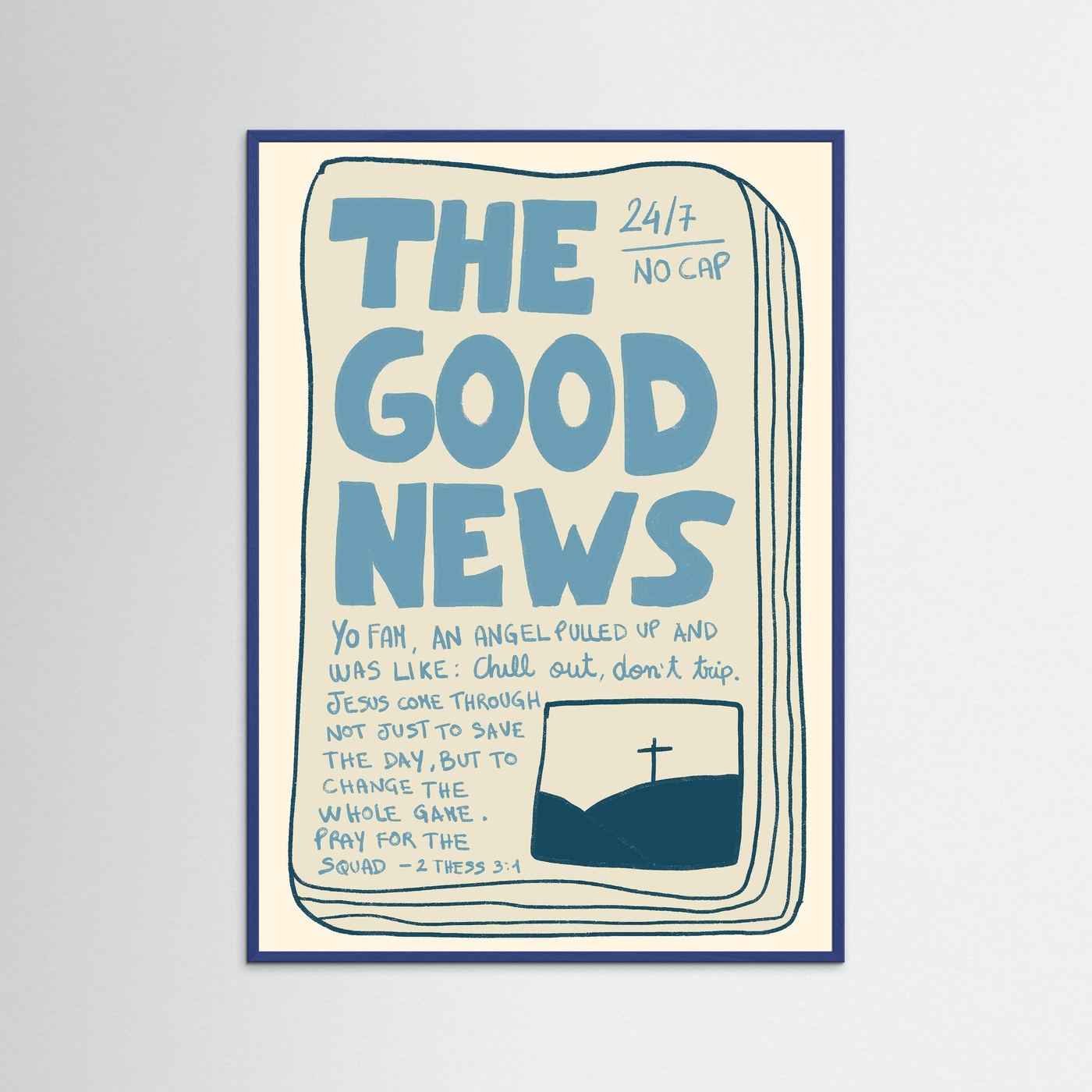Fine Art Paper Print – The Good News Christian Wall Art