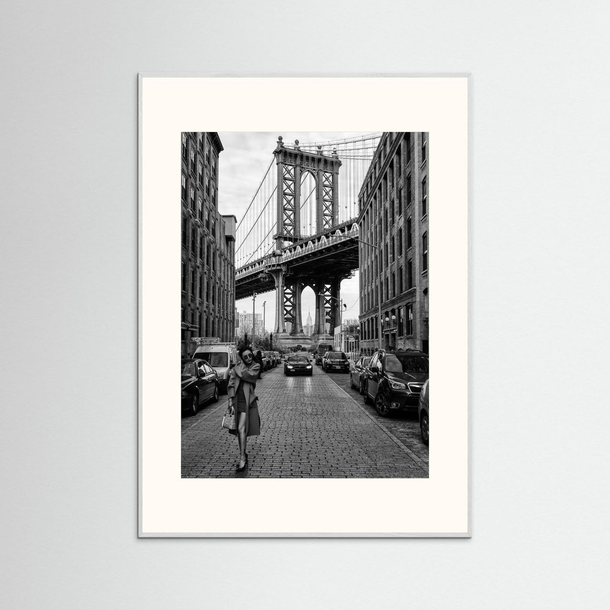 Oblivion New York Street Photography Black & White Framed Fine Art Print