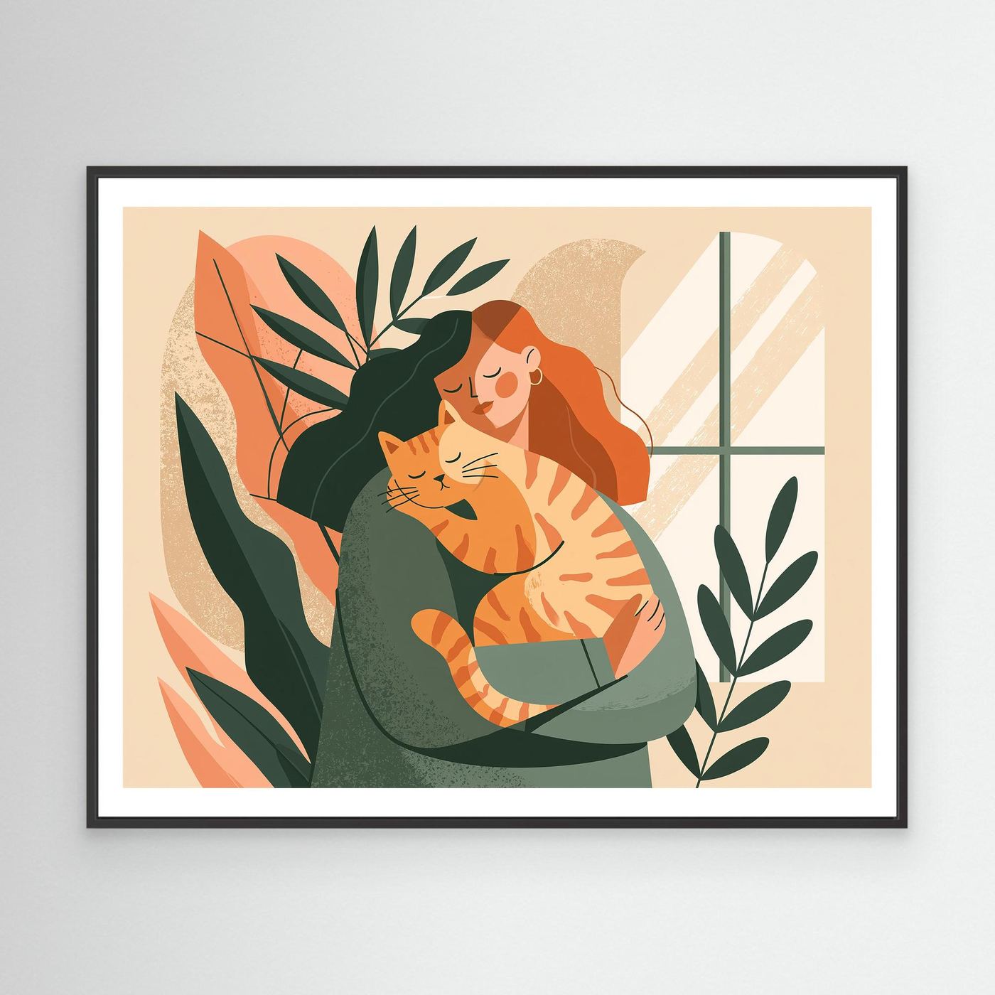 Pet Parent Framed Pop Art | Cat Lover Canvas