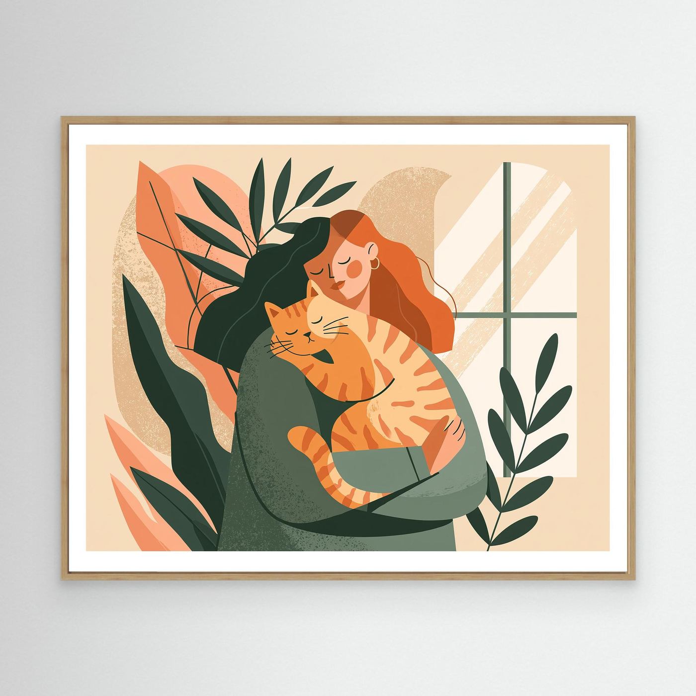 Pet Parent Framed Pop Art | Cat Lover Canvas