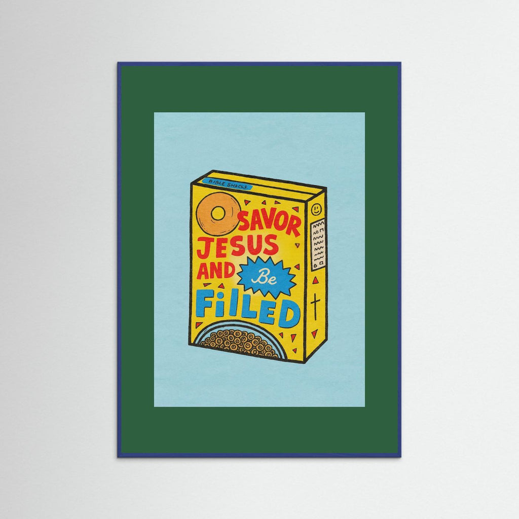 Fine Art Paper Christian Wall Art – Playful Retro Print