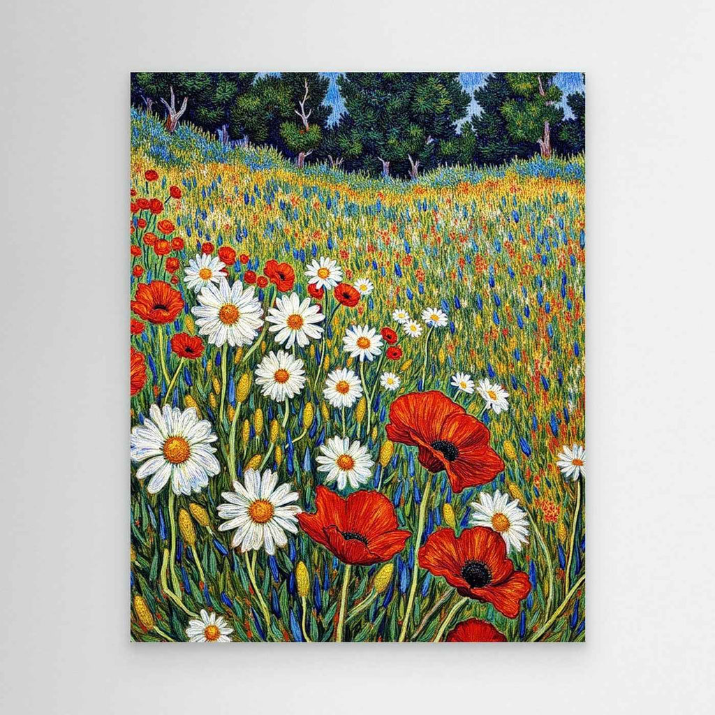 Hallway Wall Art – Floral Wildflower Meadow Canvas Print