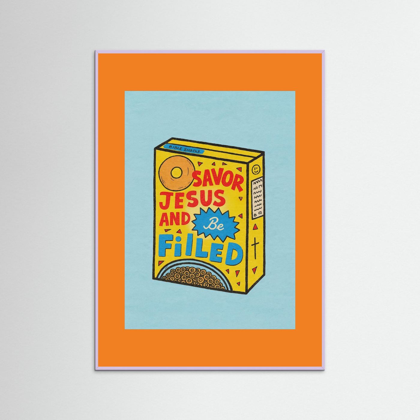 Fine Art Paper Christian Wall Art – Playful Retro Print