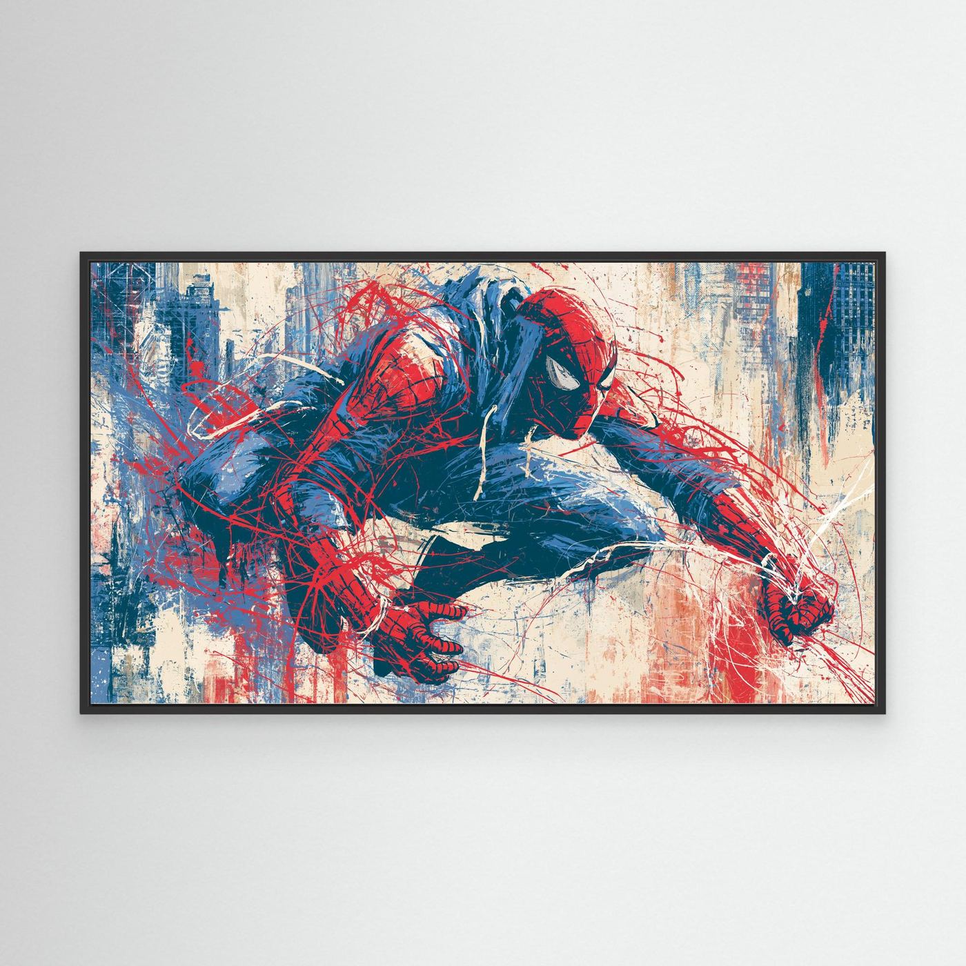 Spiderman Wall Art | Framed Pop Art Canvas