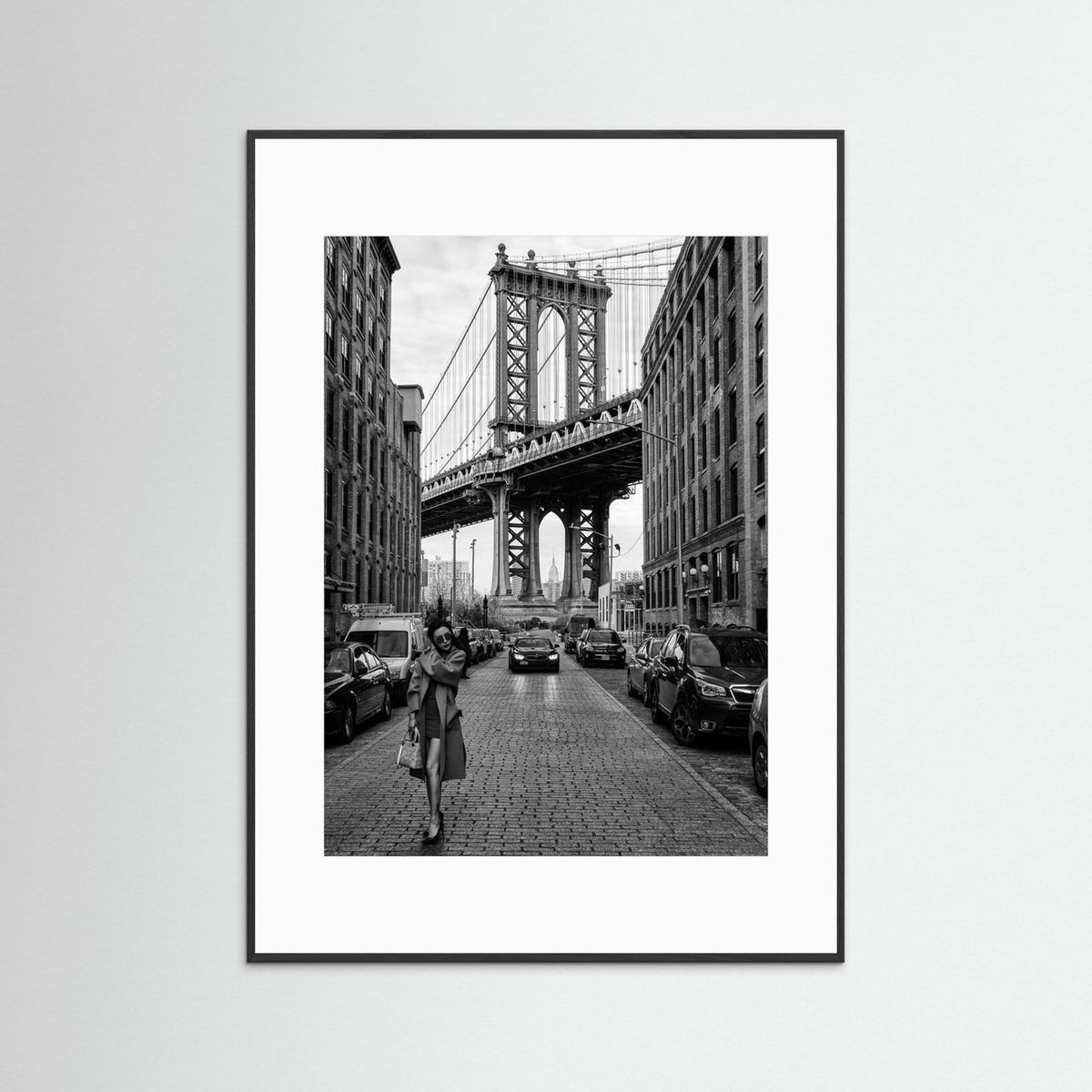 Oblivion New York Street Photography Black & White Framed Fine Art Print
