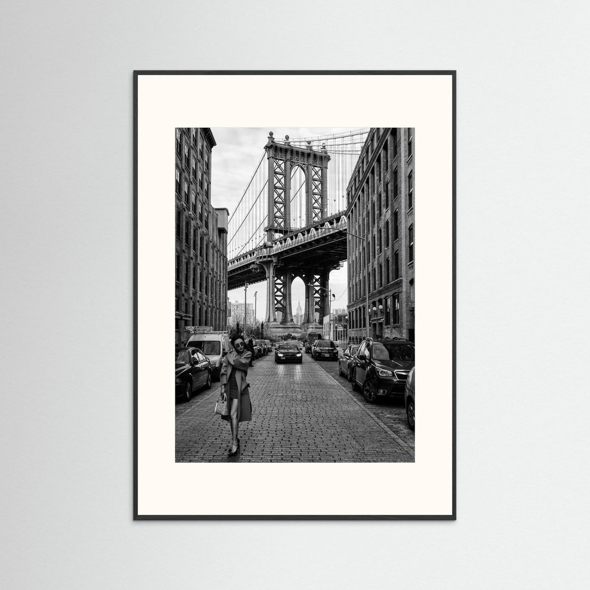 Oblivion New York Street Photography Black & White Framed Fine Art Print