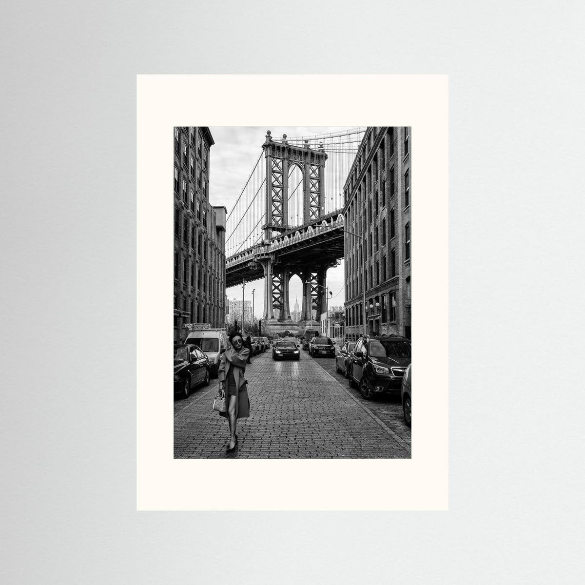 Oblivion New York Street Photography Black & White Framed Fine Art Print