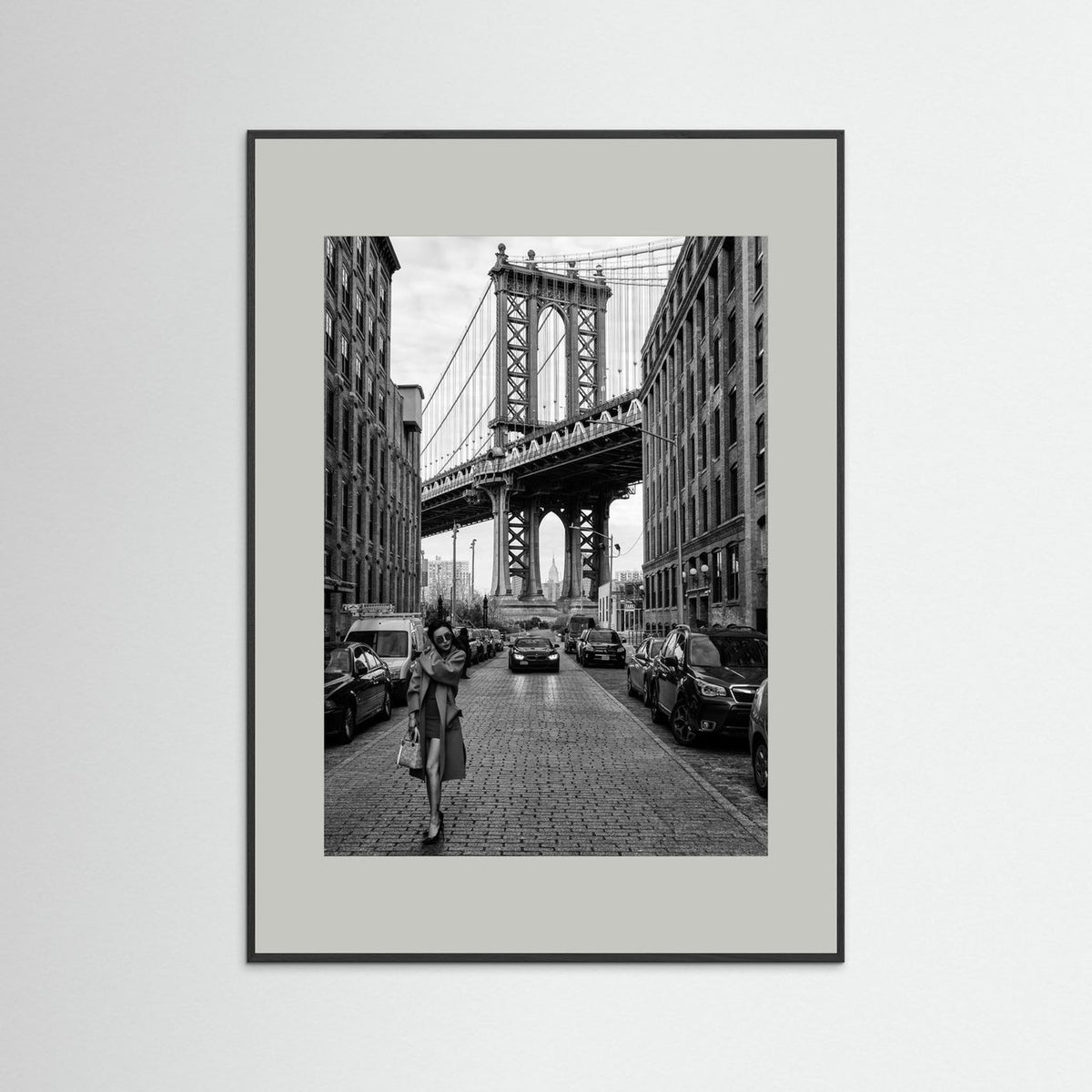 Oblivion New York Street Photography Black & White Framed Fine Art Print