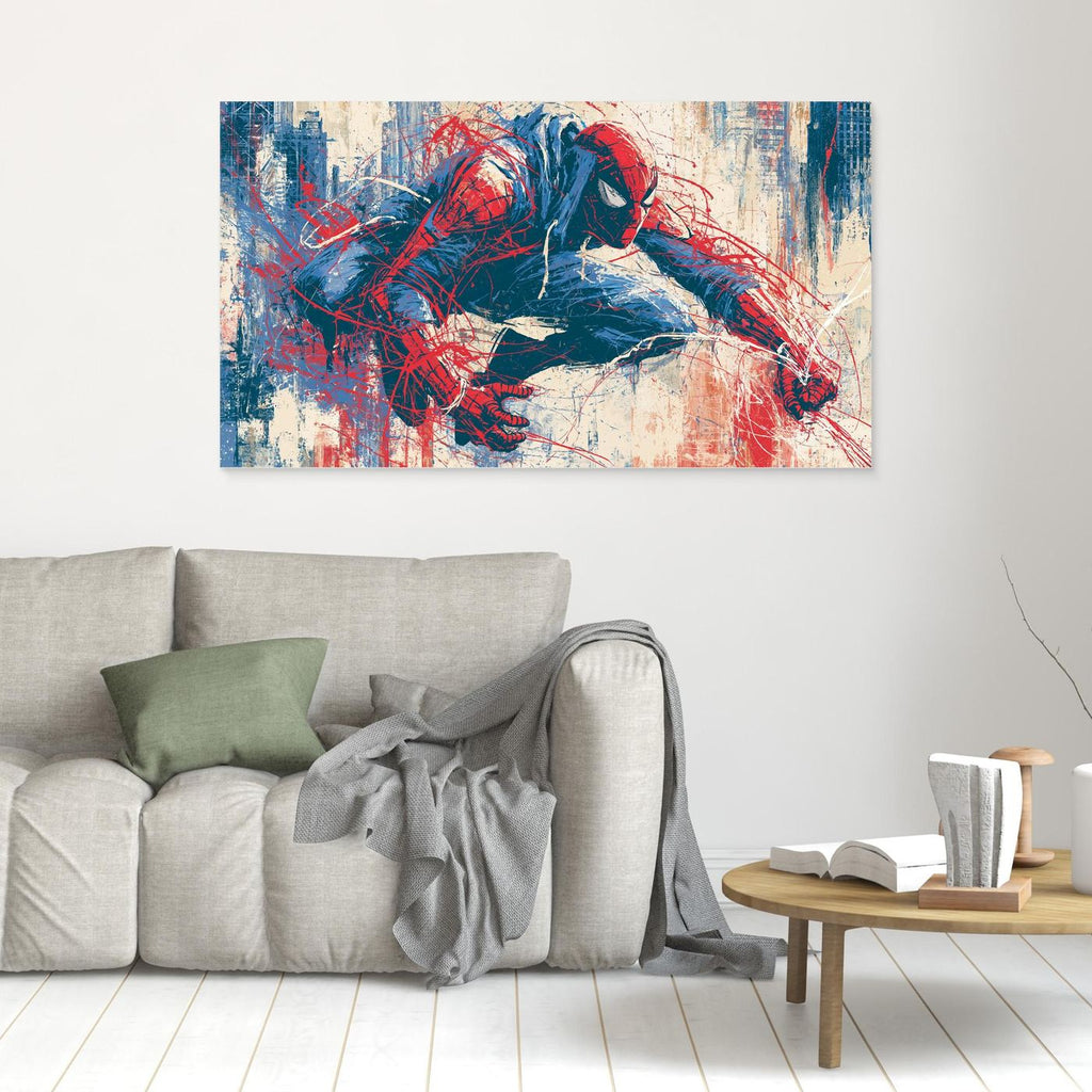 Spiderman Wall Art | Framed Pop Art Canvas