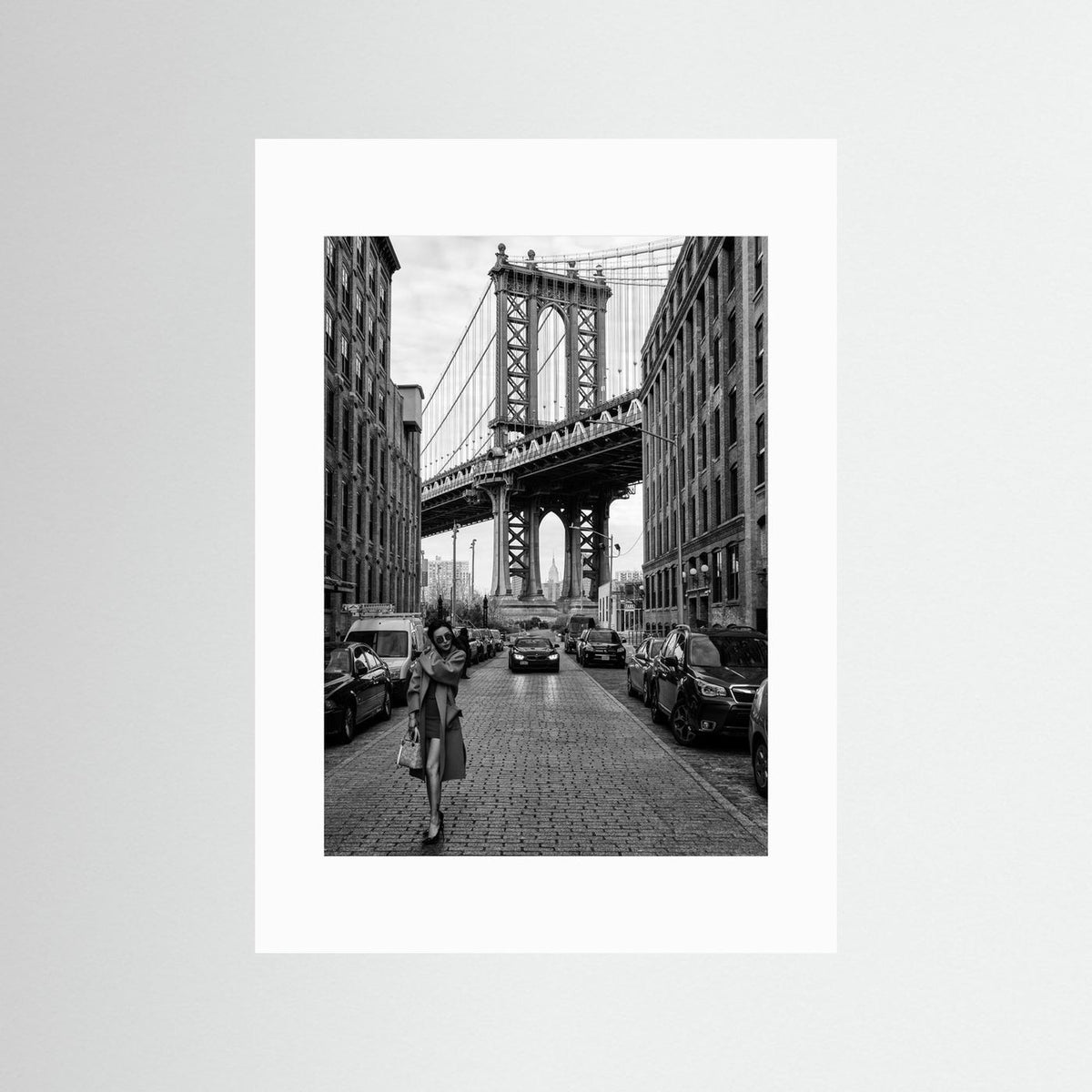 Oblivion New York Street Photography Black & White Framed Fine Art Print