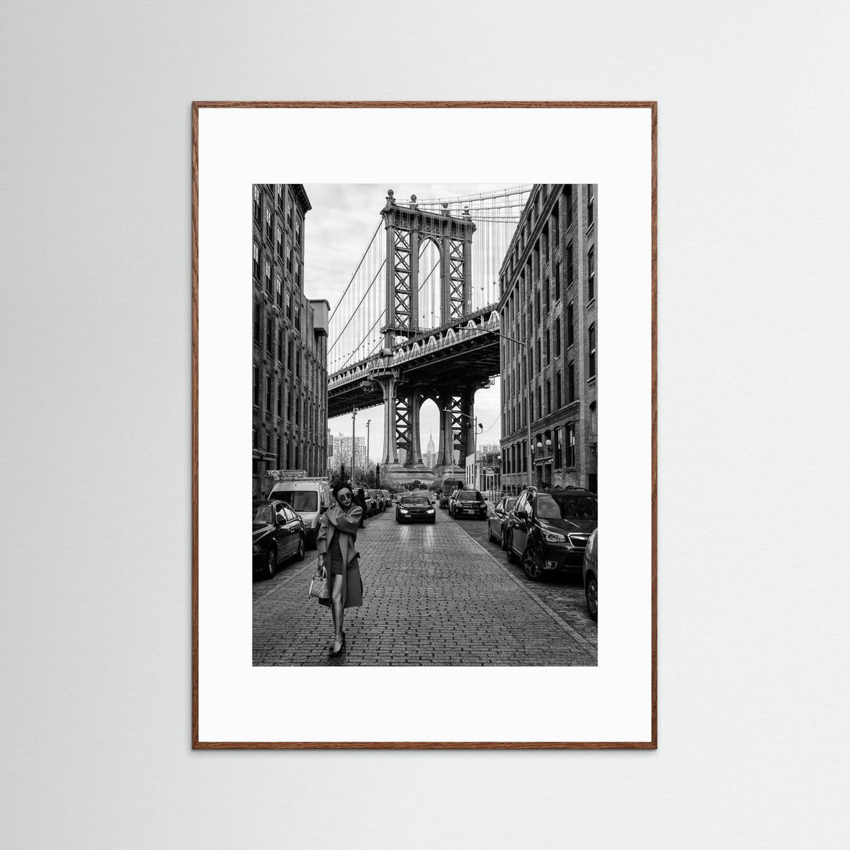 Oblivion New York Street Photography Black & White Framed Fine Art Print