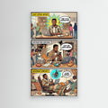 Funny Home Office Retro Comic Canvas Wall Art