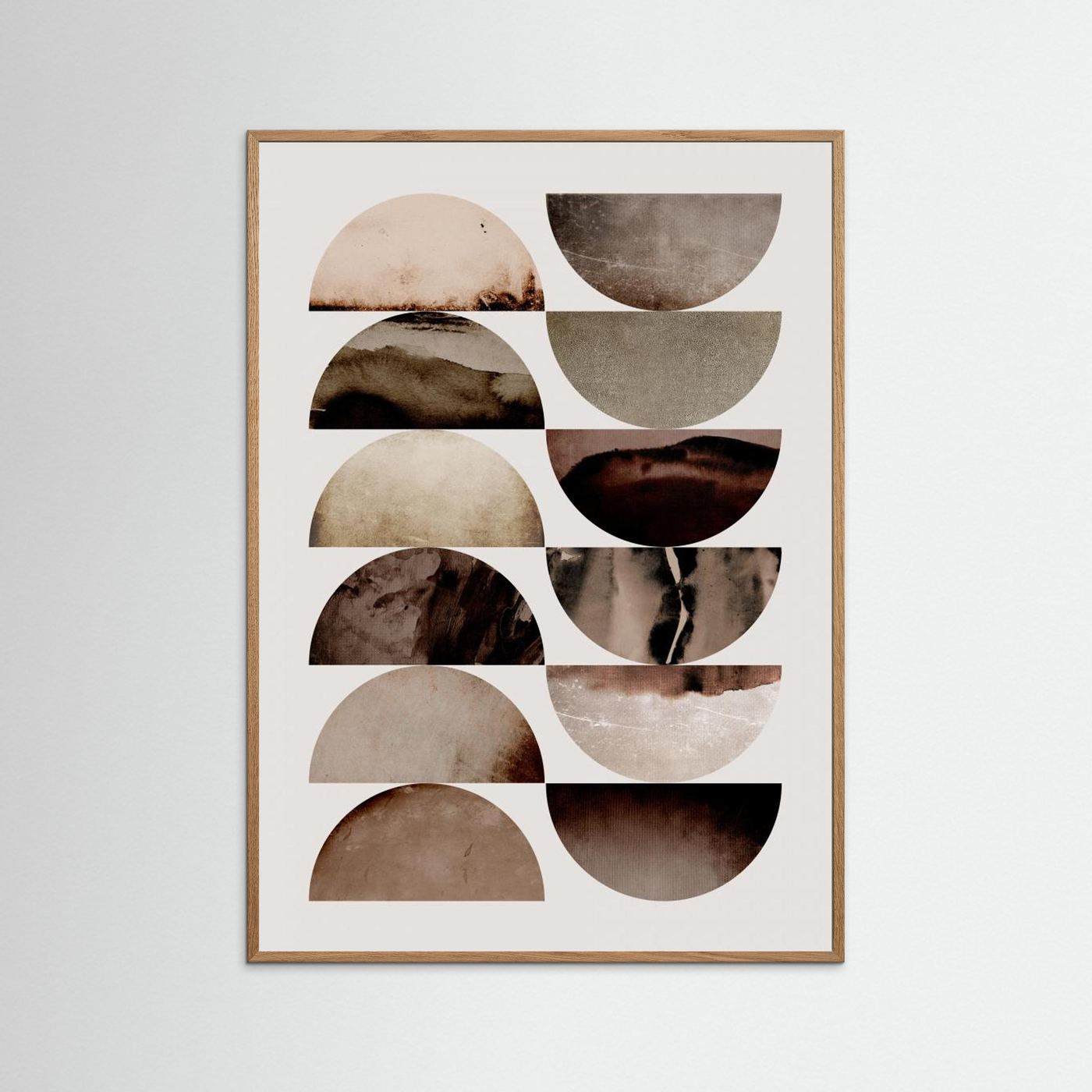 Neutral Abstract Wall Art | Boho Living Room Decor