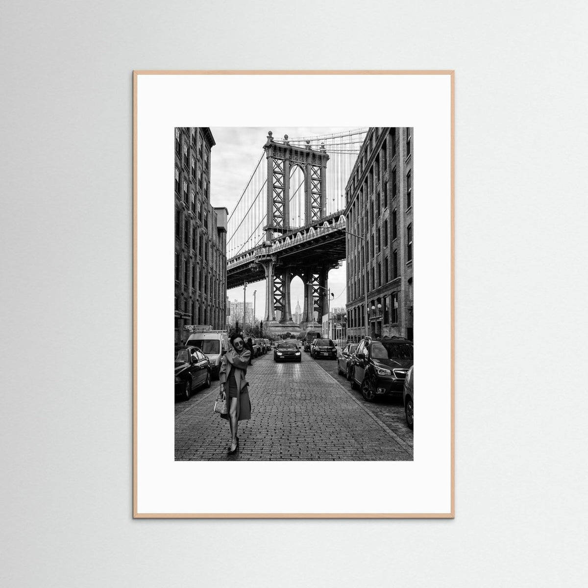 Oblivion New York Street Photography Black & White Framed Fine Art Print