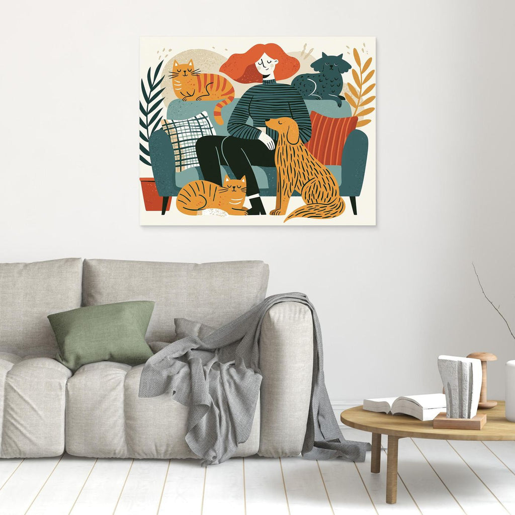 Pet Parent Framed Pop Art Canvas