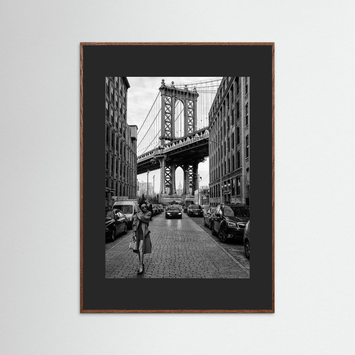 Oblivion New York Street Photography Black & White Framed Fine Art Print