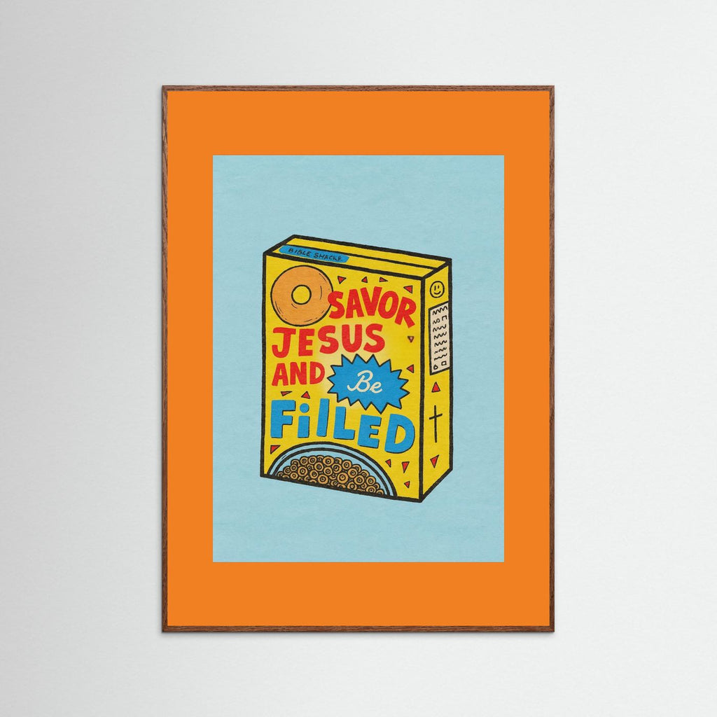 Fine Art Paper Christian Wall Art – Playful Retro Print