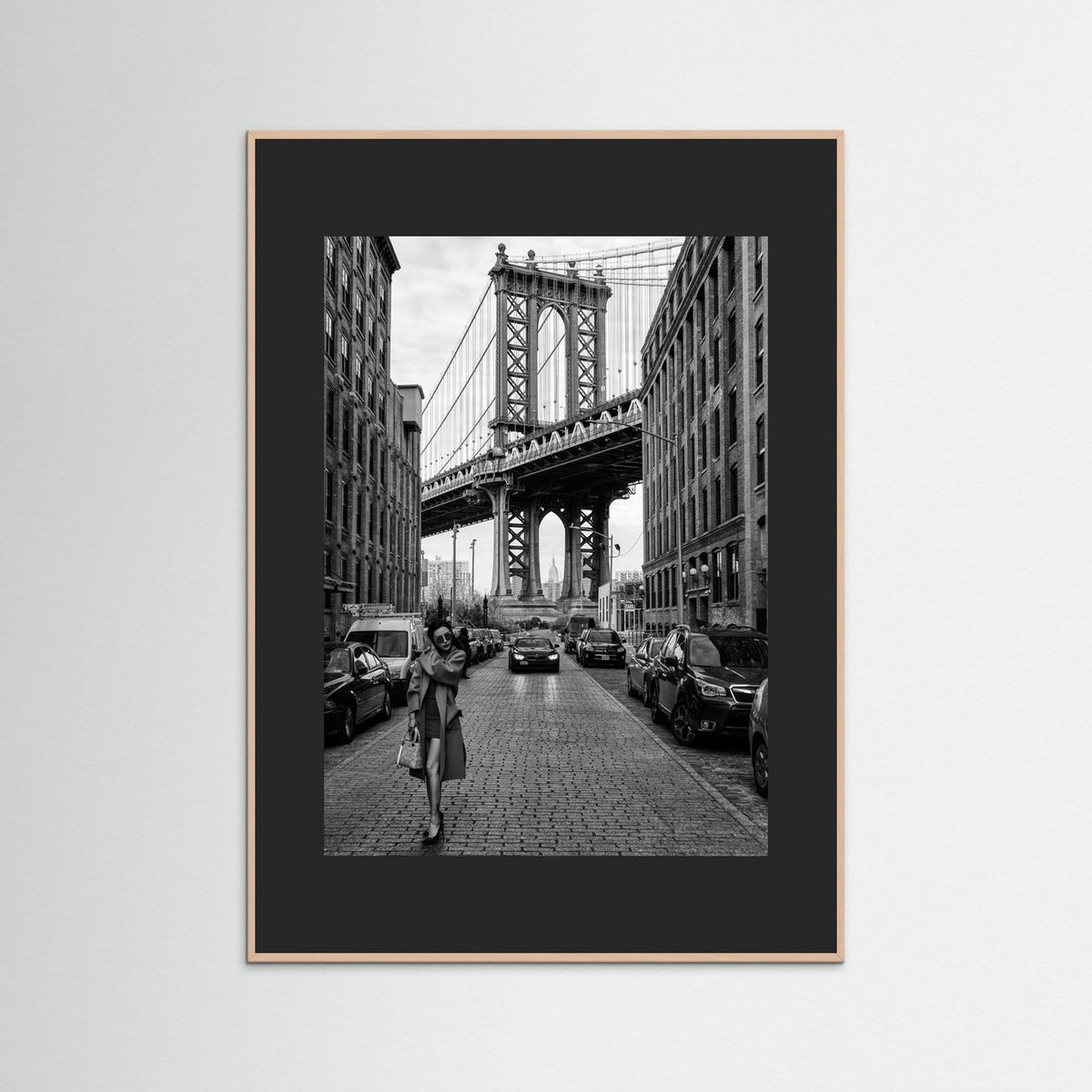 Oblivion New York Street Photography Black & White Framed Fine Art Print