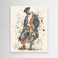 Dapper Gentleman Framed Pop Art Canvas – Urban Street Art Style