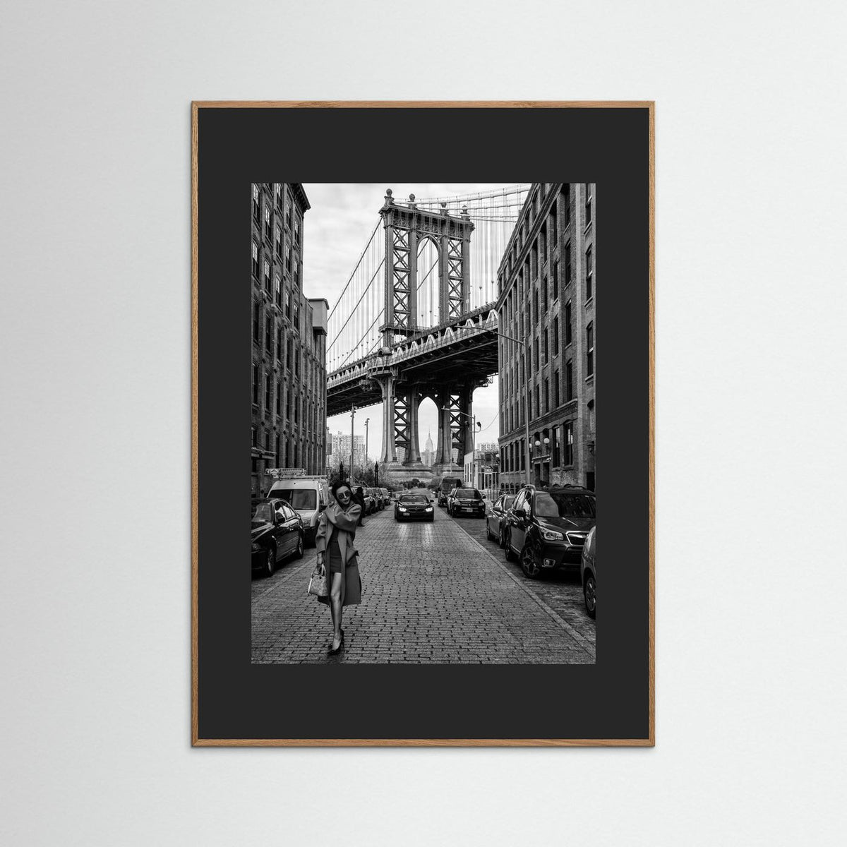 Oblivion New York Street Photography Black & White Framed Fine Art Print