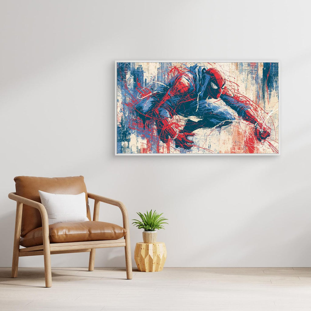 Spiderman Wall Art | Framed Pop Art Canvas